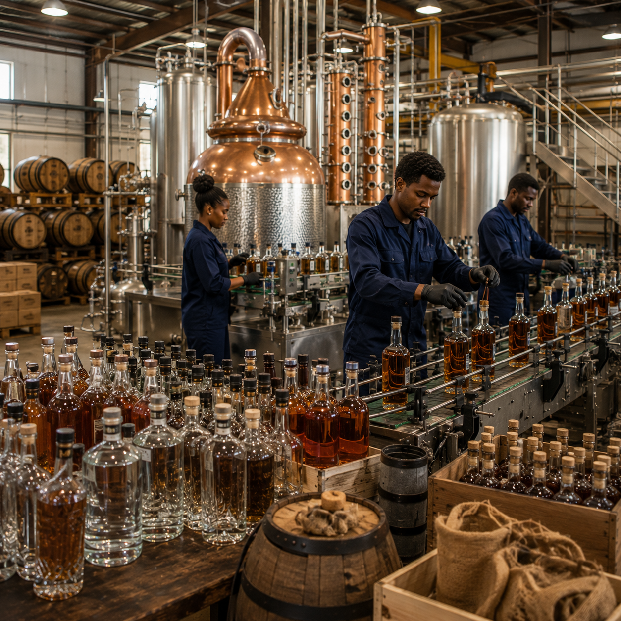Alcohol and Liquor Factory